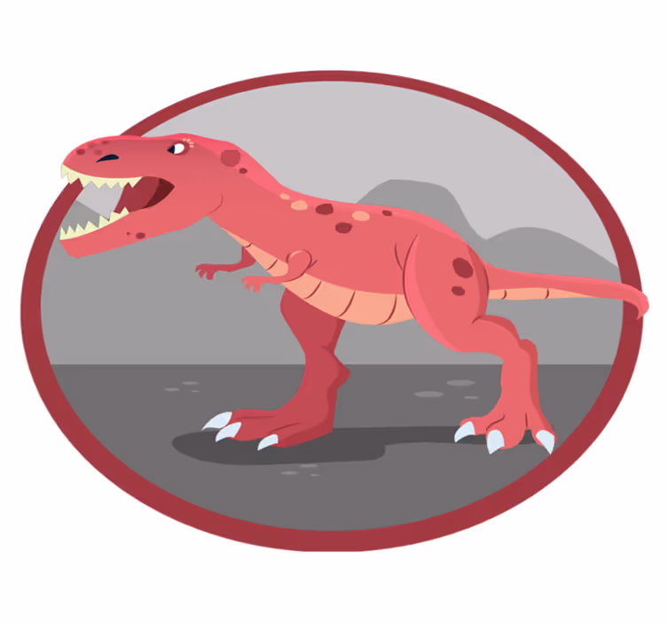 Dinosaurie lektid Vinylmatta Barn - Tenstickers