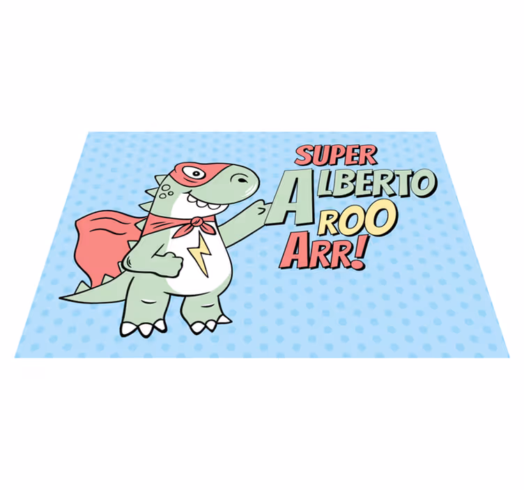 Superhjälte dinosaurie Andra Vinylmattor - Tenstickers