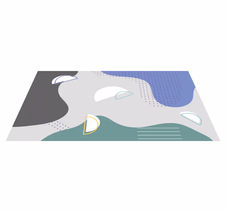 Abstrakt minimal design Vinylmatta minimalistisk - Tenstickers