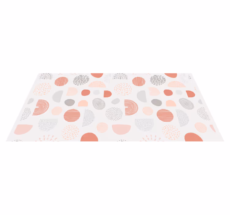 Cirkulära geometriska mönstrade löpare - Tenstickers