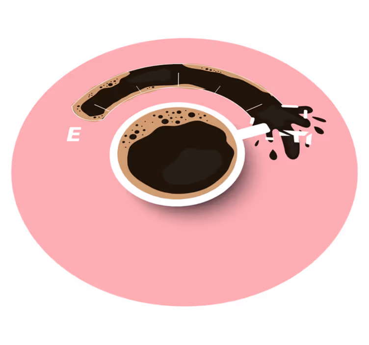 Spilld kaffe Vinylmatta textur - Tenstickers