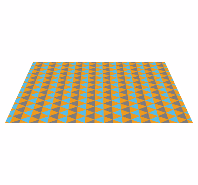 Triangulär sammansättning Vinylmatta geometrisk - Tenstickers