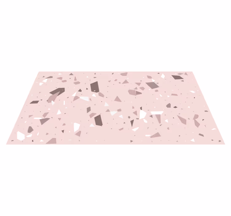 Geometrisk terrazzo Vinylmatta geometrisk - Tenstickers