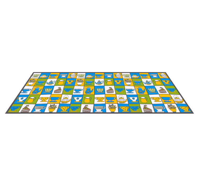 Eftermiddagste kakel kök vinyl matta - Tenstickers