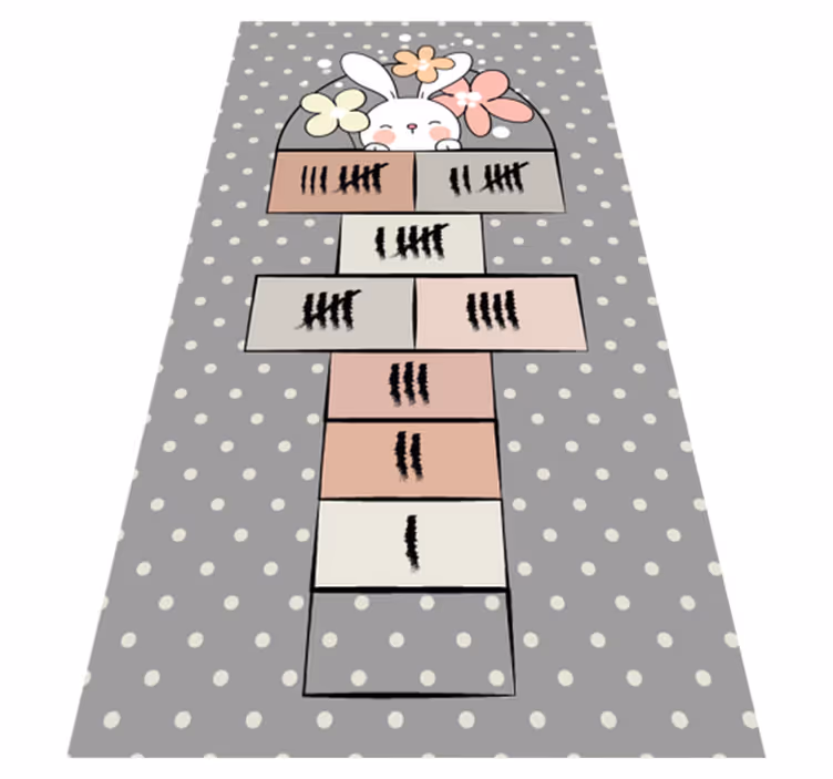 Hopscotch-spel Vinylmatta daghem - Tenstickers