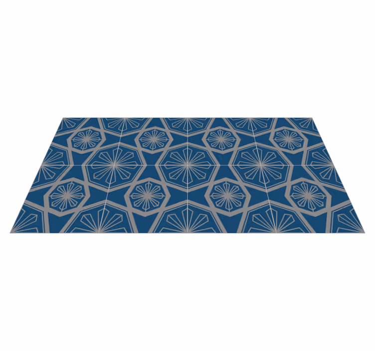 Fantastiskt geometriskt mönster Vinylmatta kakeleffekt - Tenstickers