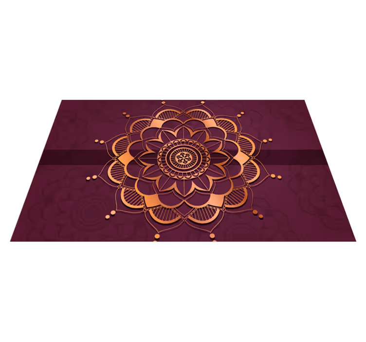 Mandala golv utsmyckning Vinylmatta Mandala - Tenstickers