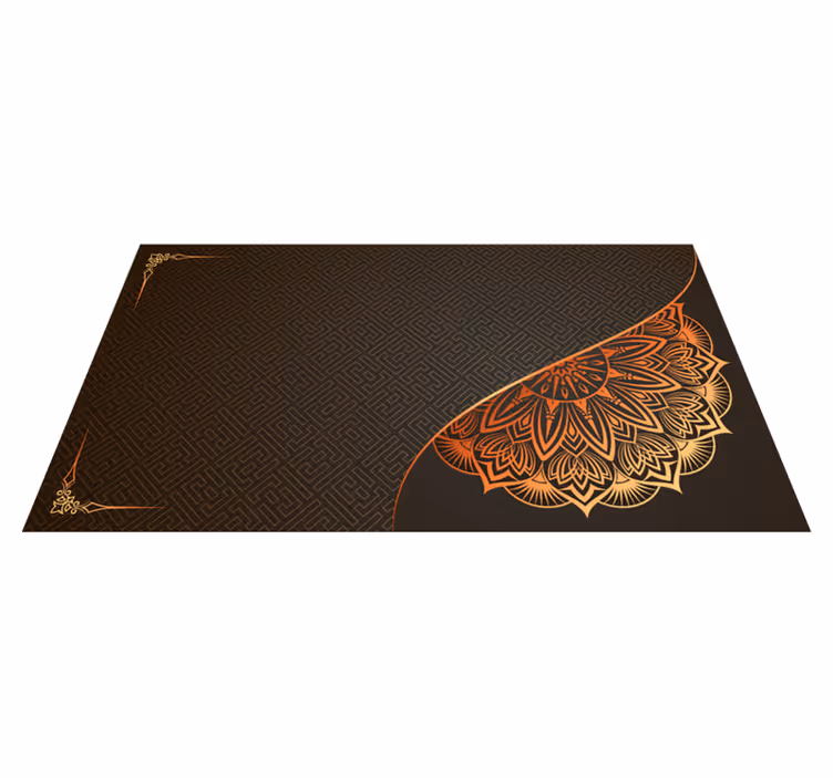 Mandala hörn design Vinylmatta Mandala - Tenstickers