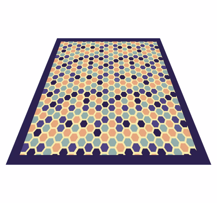 Sexkantig mosaik Vinylmatta geometrisk - Tenstickers