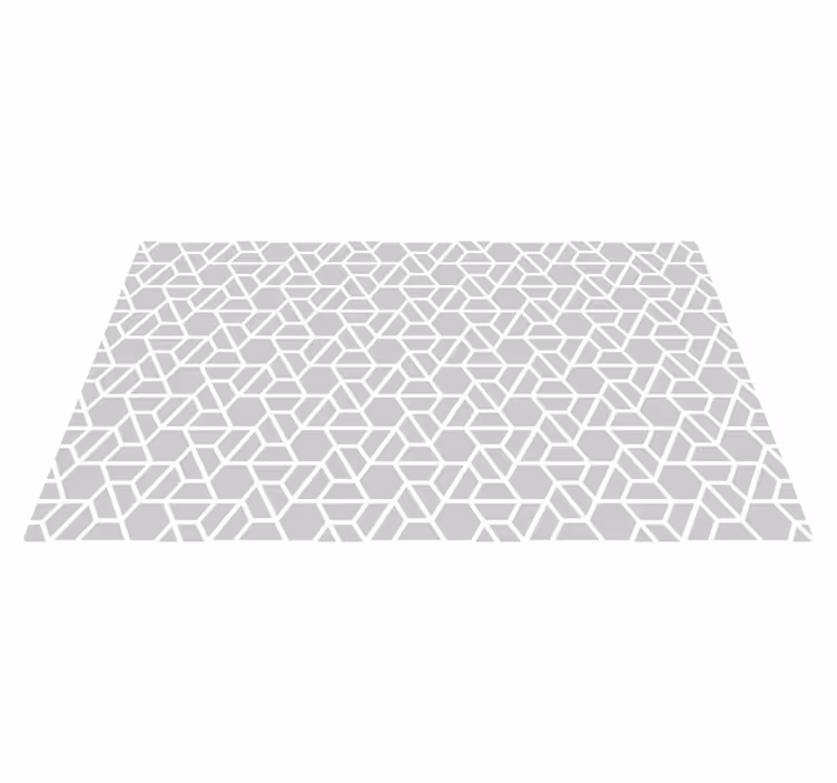 Grå moderna geometriska mattor - Tenstickers