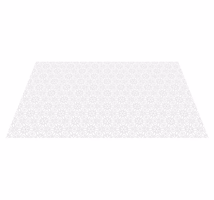 Blommig hidraulisk kakelmatta - Tenstickers
