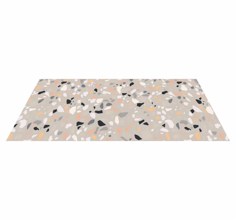 Terrazzo inspirerad Vinylmatta textur - Tenstickers