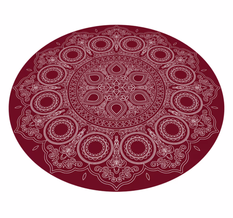 Lotusblommamandala vinylmatta - Tenstickers