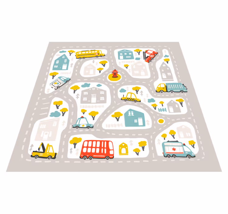 City nordisk stil vinylmatta - Tenstickers