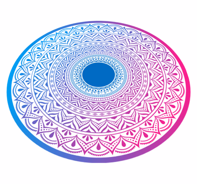Mandala cirkulär array Vinylmatta Mandala - Tenstickers