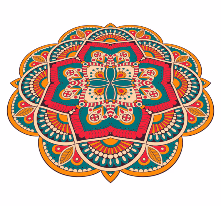 Marockansk mandala vinylmatta - Tenstickers