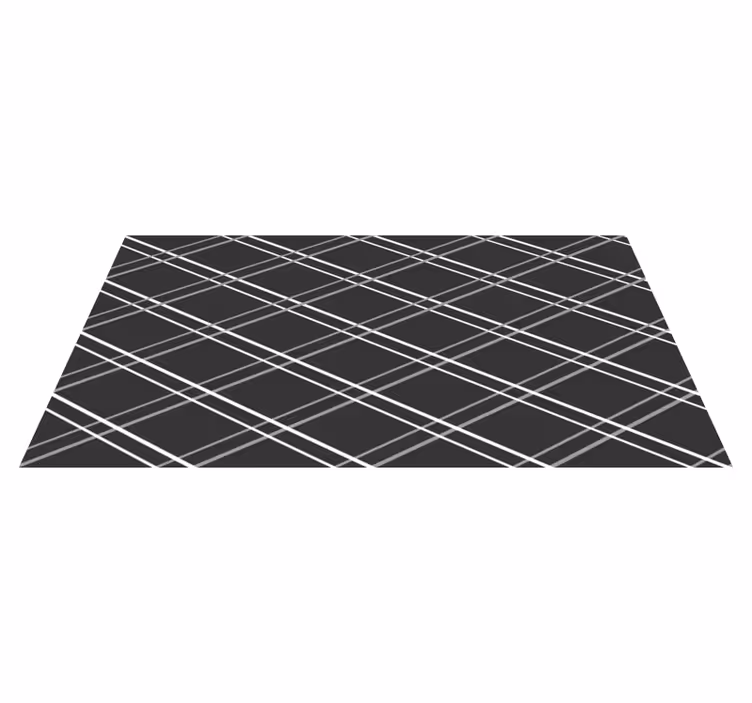 Svart diamanter mönster geometriska vinylmattor - Tenstickers