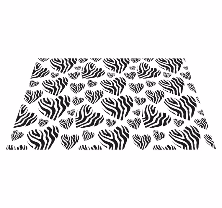Zebra ränder mönster Vinylmatta djurtryck - Tenstickers