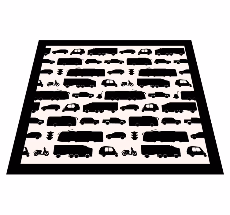 Fordonssilhuetter Vinylmatta vägar - Tenstickers