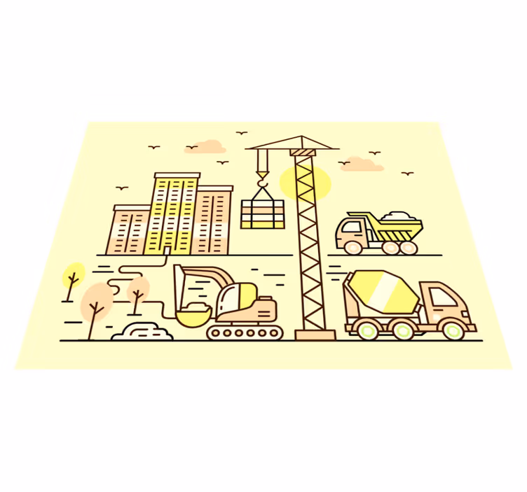 Stadsbyggande Andra Vinylmattor - Tenstickers