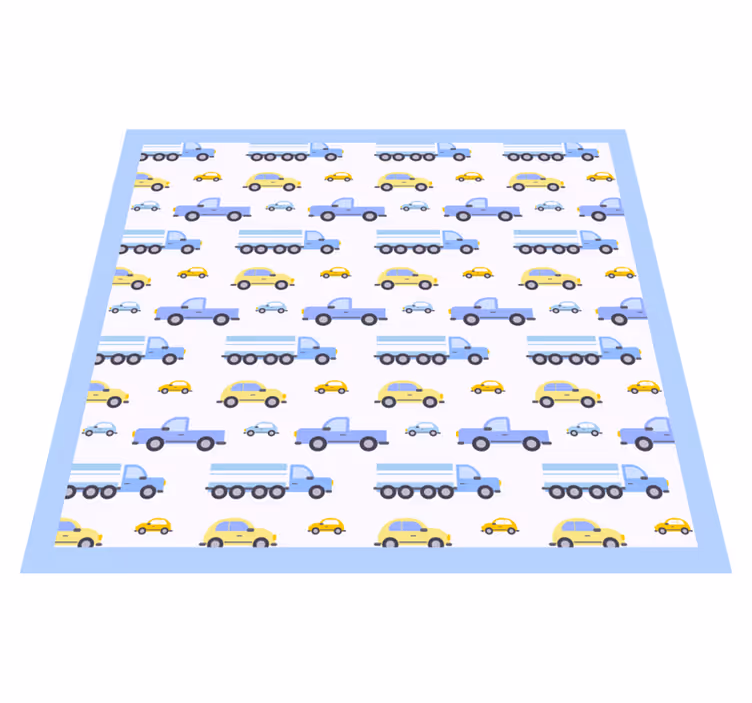 Typer av lastbil barn vinyl matta - Tenstickers