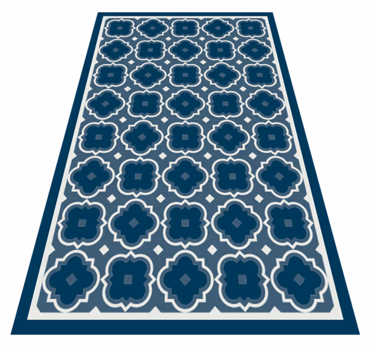 Blå mosaik mönster mosaik golvplattor - Tenstickers
