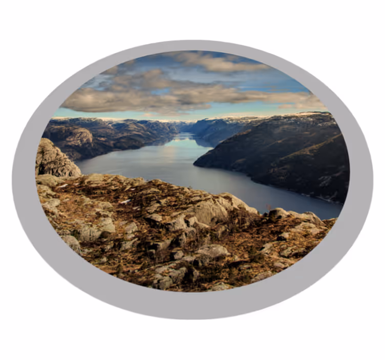 Naturskön landskapsvy Vinylmatta natur - Tenstickers