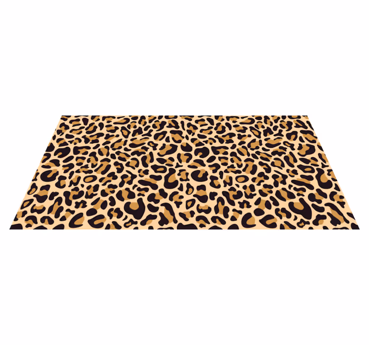 Leopardfläckig yta Vinylmatta djurtryck - Tenstickers