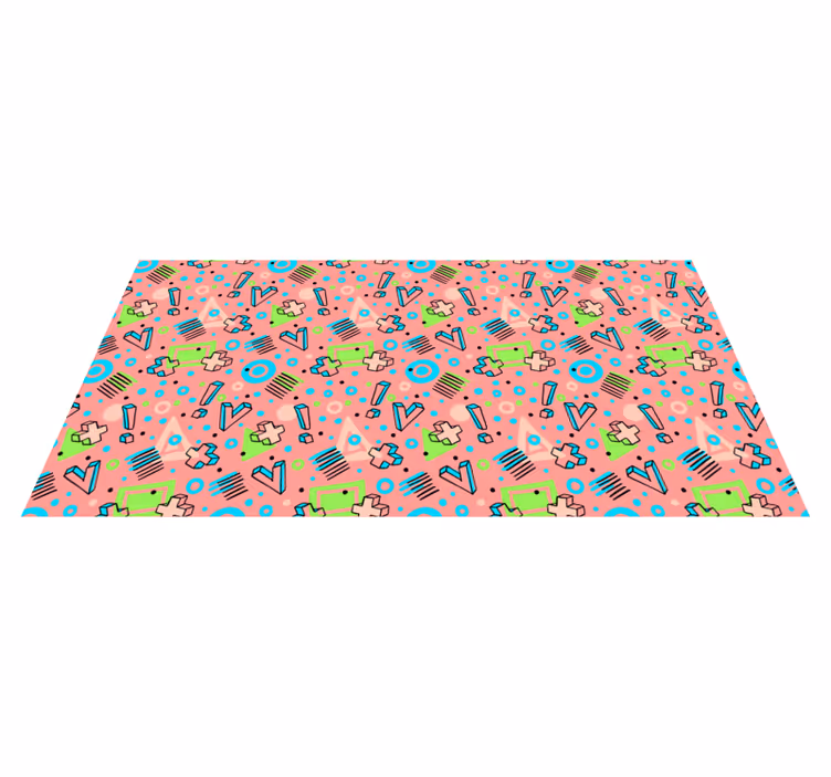 Lekfull geometri Andra Vinylmattor - Tenstickers
