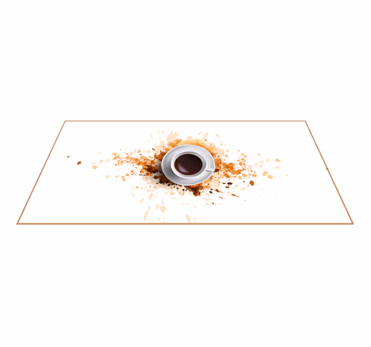 Spilld kaffeillusion Vinylmatta Kök - Tenstickers
