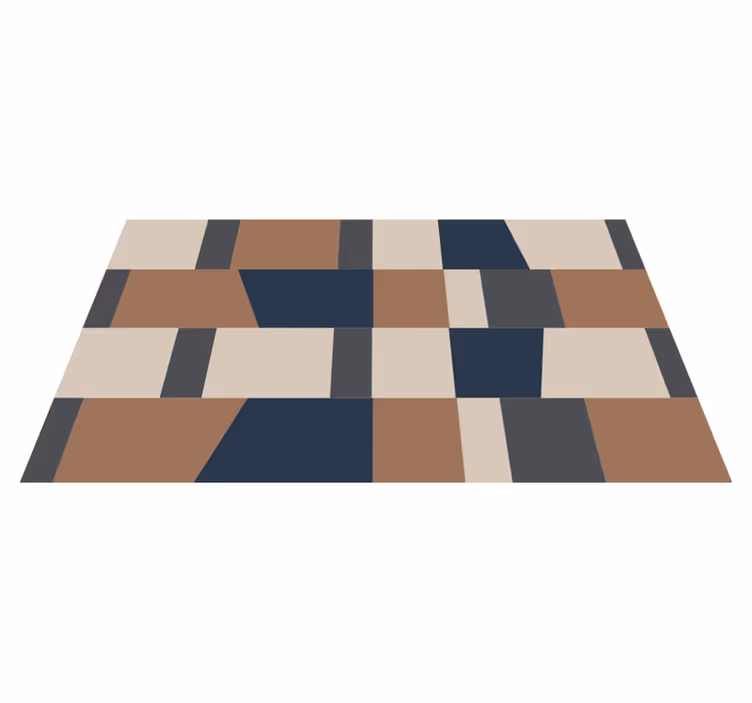 Geometriska randmönster Vinlymatta randiga - Tenstickers
