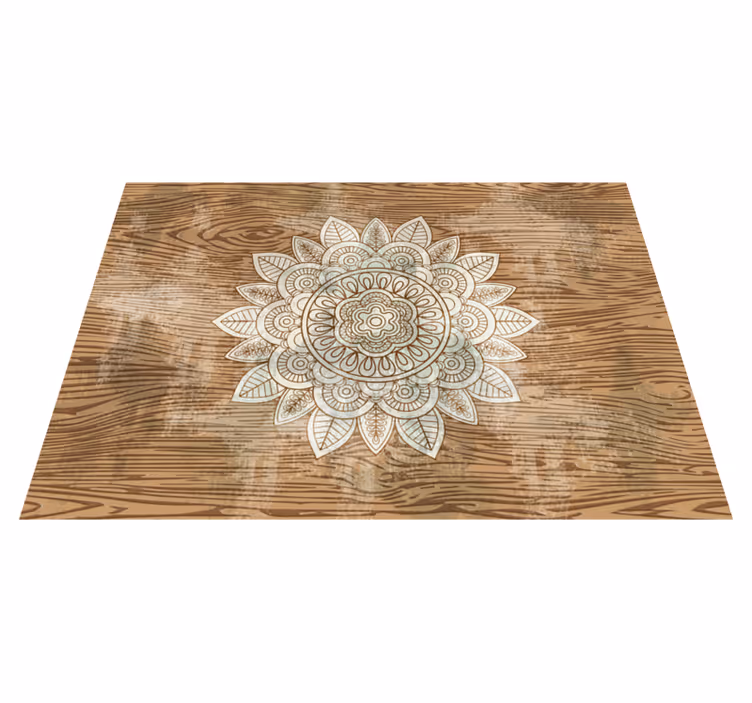 Mandala brännpunkt Vinylmatta Mandala - Tenstickers
