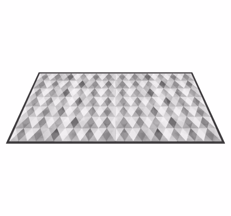Triangelmönster Vinylmatta geometrisk - Tenstickers