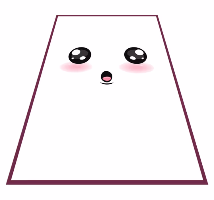 Söt anime ögon tonåring vinyl matta - Tenstickers