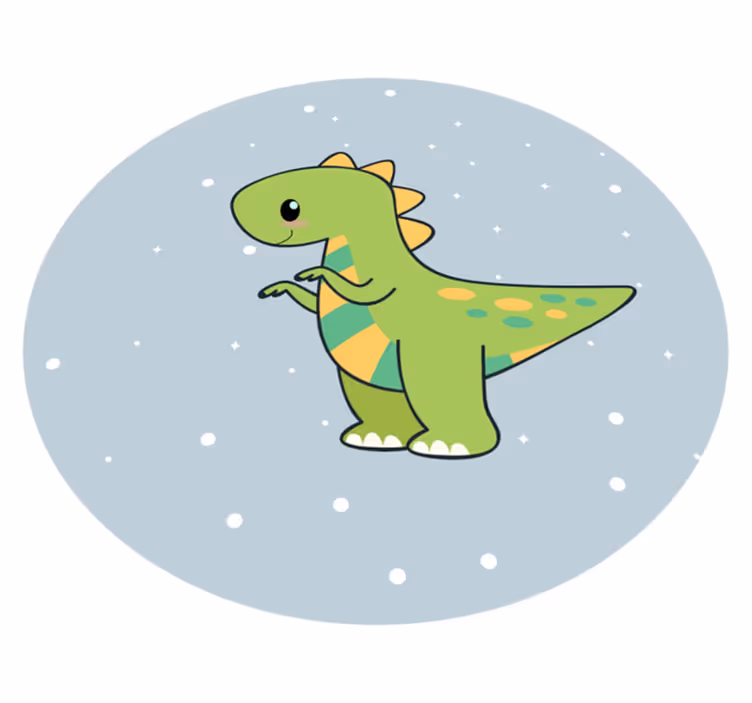 Dinosaurieskor Vinylmatta Barn - Tenstickers