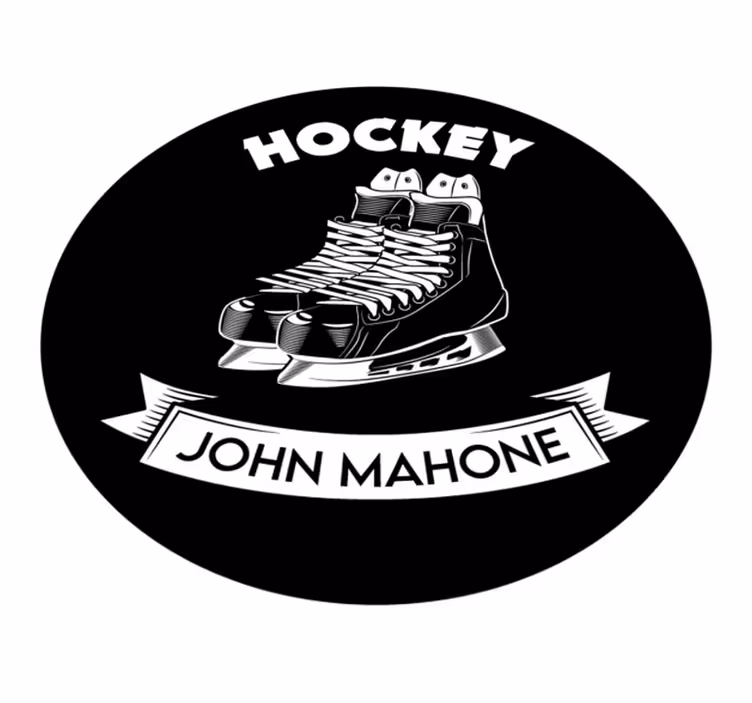 Skridsko ishockey personlig matta - Tenstickers
