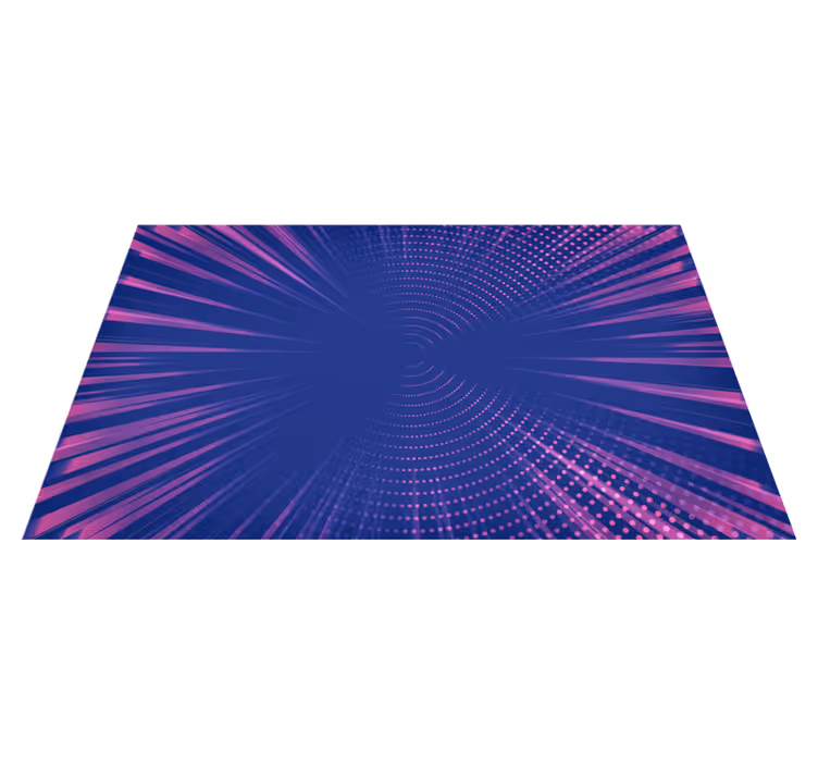 Optisk utstrålning Vinylmatta geometrisk - Tenstickers