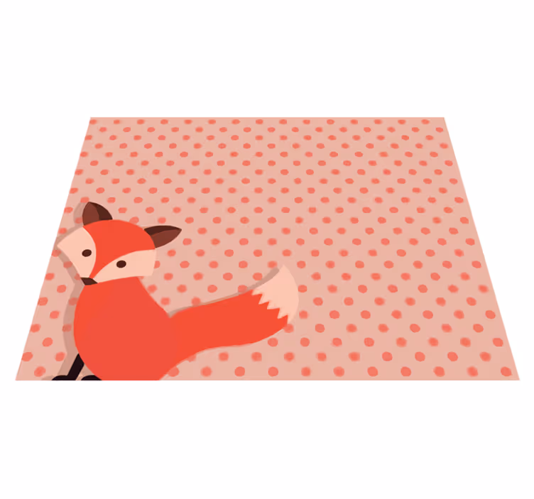 Rävprickar Vinylmatta Barn - Tenstickers