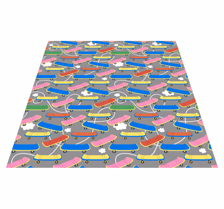 Skateboard mönster Andra Vinylmattor - Tenstickers