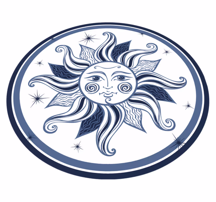 Himmelskt solmönster Vinylmatta Ungdom - Tenstickers