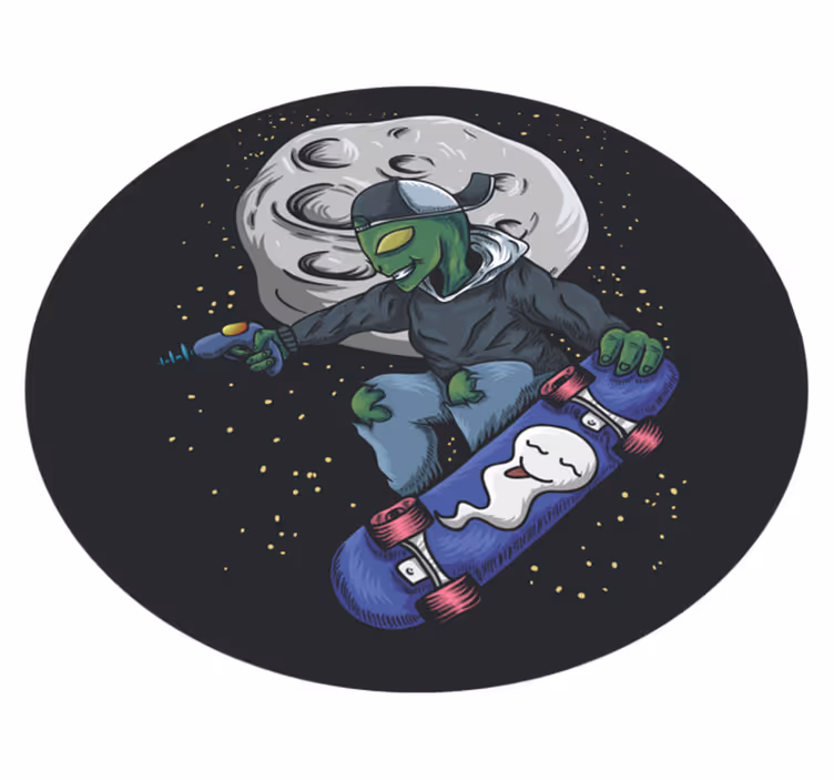 Skateboard utomjording Andra Vinylmattor - Tenstickers