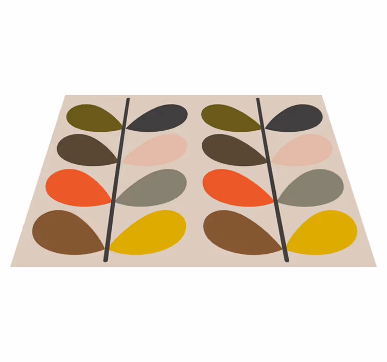 Orla kiely modern vinylmatta - Tenstickers