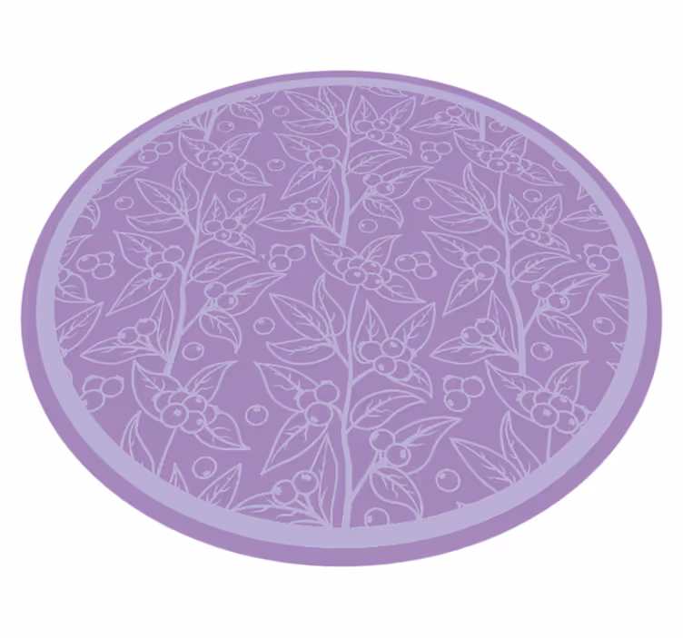 Lavendelbärgrenar Vinylmatta blommor och växter - Tenstickers