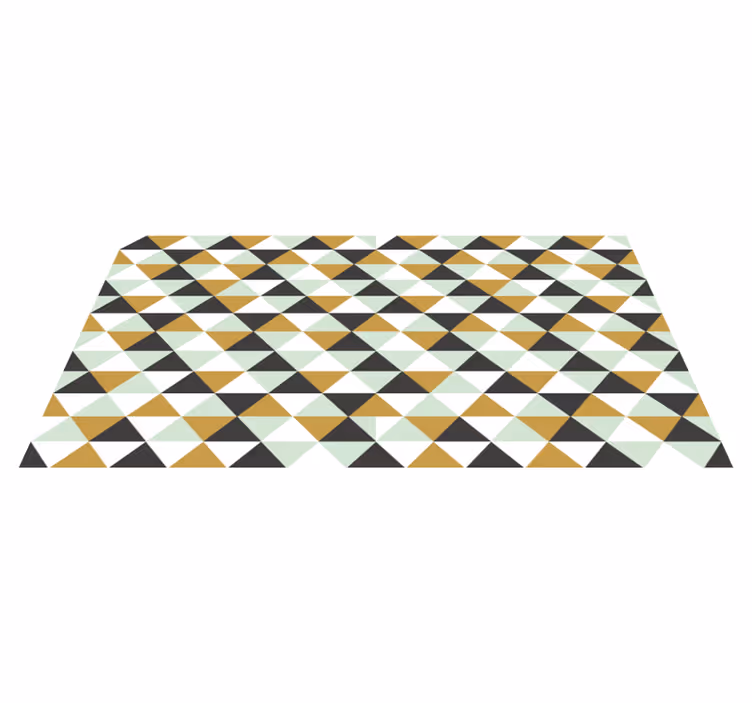 Triangulärt mosaikarrangemang Vinylmatta geometrisk - Tenstickers