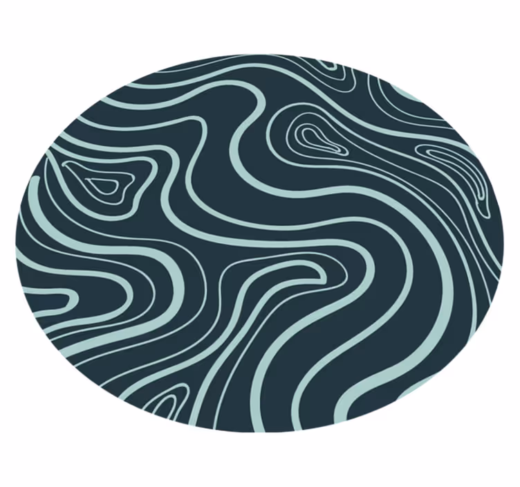 Topografiska konturer Vinylmatta textur - Tenstickers