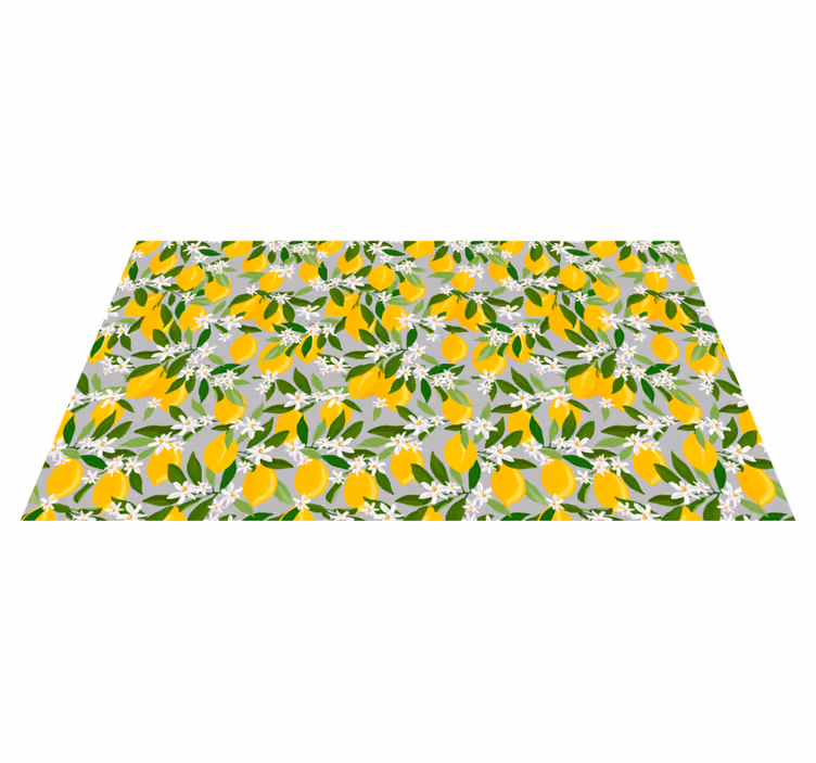 Citronträd blommamatta citrusfrukter - Tenstickers