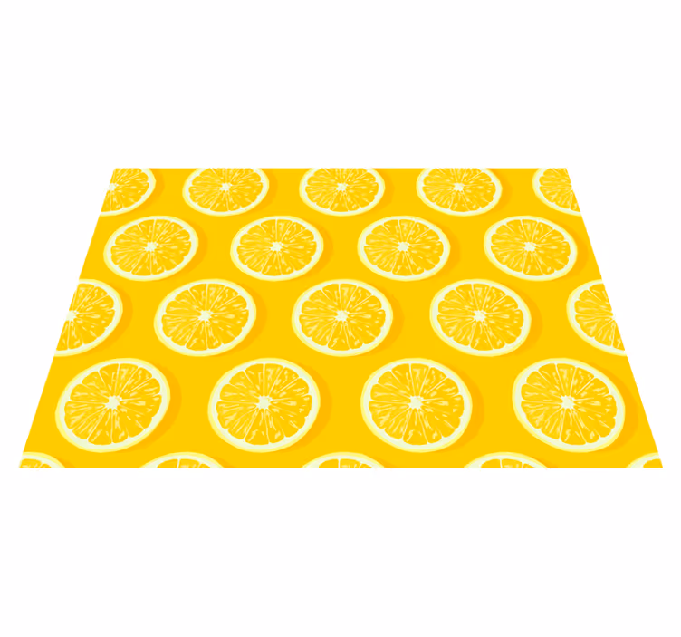 Skivad citron textur matta - Tenstickers