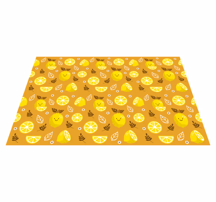 Le citroner barn vinyl matta - Tenstickers