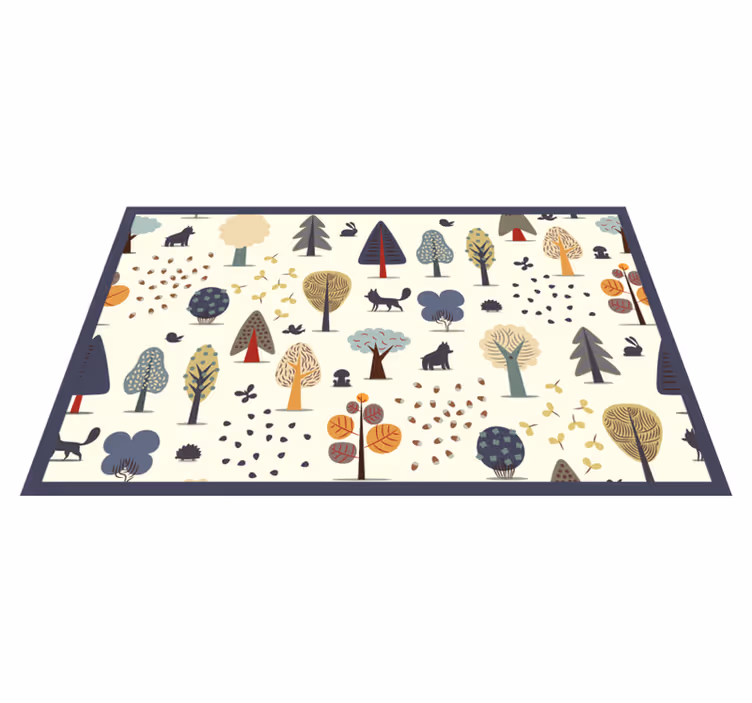 Inspirerad av nordisk natur Vinylmatta Barn - Tenstickers