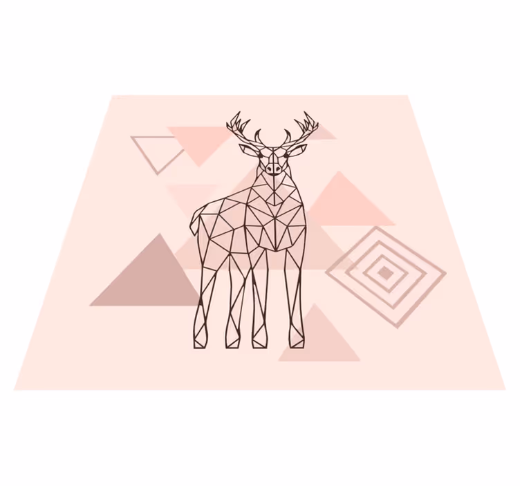 Skandinavisk polygonal renvinmatta - Tenstickers